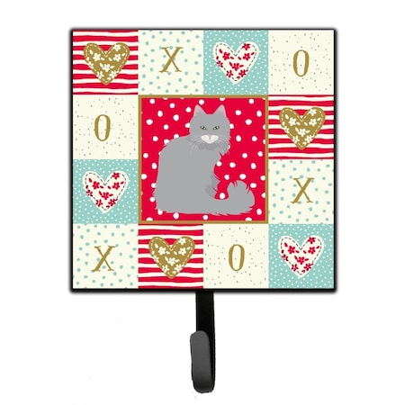 Jensendistributionservices 4.25 x 1 x 7 in. Norwegian Forest Cat Love Leash or Key Holder MI1658873